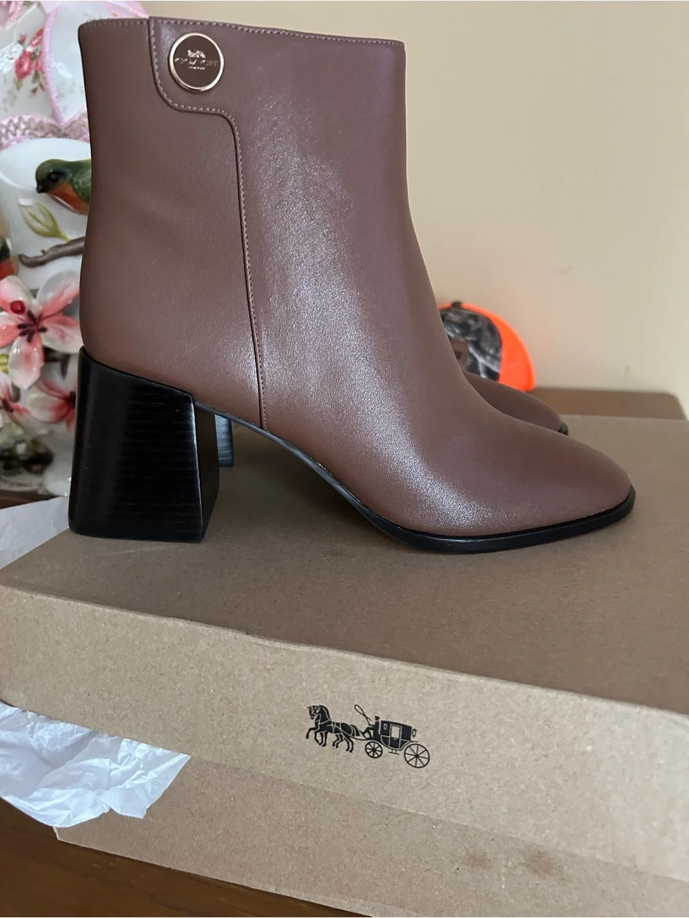 Coach smooth leather